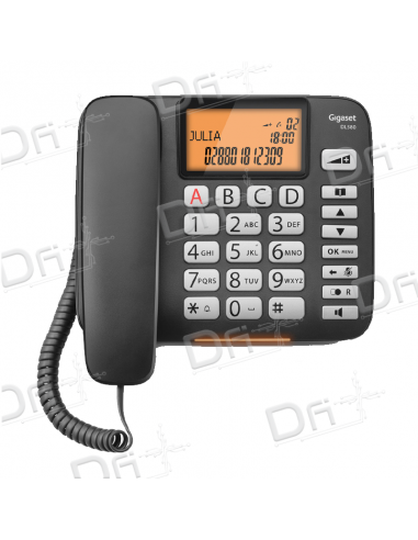 Gigaset DL580 Phone Analog Black - S30350-S216-R101 - dfiplus