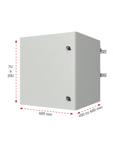 Coffret IP65 19" 7U 600x450 - C19657645 - dfiplus