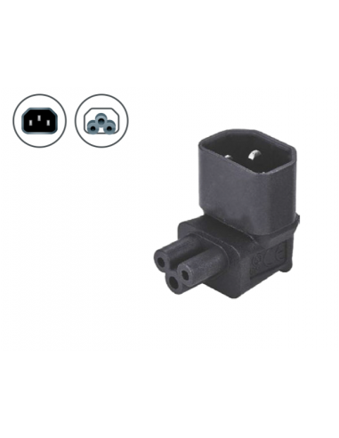 Adaptateur Coudé C14 - C5 Noir - ACC14C5N - dfiplus