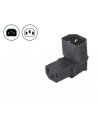 Adaptateur Coudé C14 - C13 Noir - ACC14C13N - dfiplus