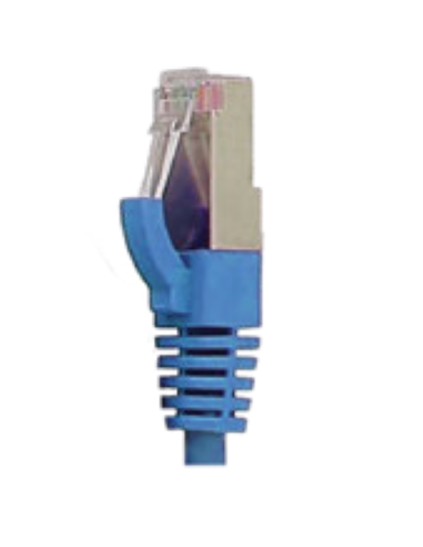 Cordon RJ45 LSZH CAT 6 250 Mhz F/UTP Bleu - C6FUTPB - dfiplus