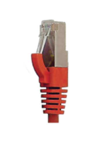 Cordon RJ45 LSZH CAT 6 250 Mhz F/UTP Rouge - C6FUTPR - dfiplus