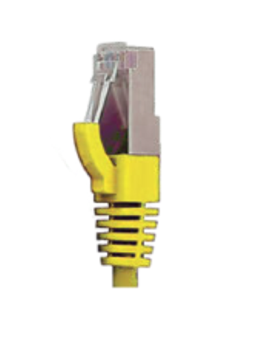 Cordon RJ45 LSZH CAT 6 250 Mhz F/UTP Jaune - C6FUTPJ - dfiplus