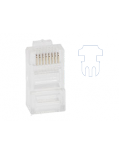 Plug RJ45 8P8C UTP CAT5e Monobrin RR - P45U5ERR - dfiplus