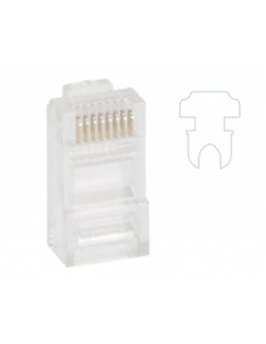 Plug RJ45 8P8C UTP CAT5e Multibrin PR - P45U5EPP - dfiplus