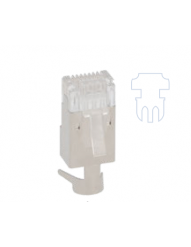 Plug RJ45 8P8C FTP CAT6A Monobrin PR - P45F6ARR - dfiplus