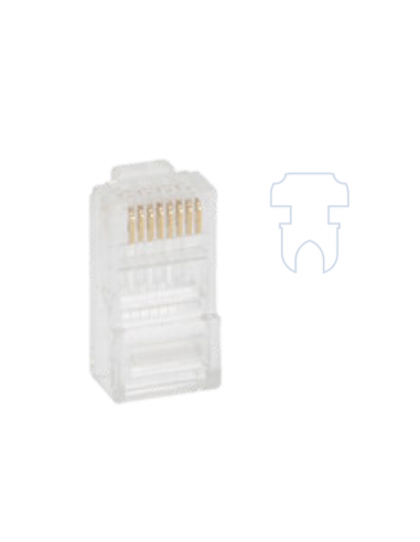 Plug RJ45 8P8C UTP CAT6A Multibrin PR - P45U6APR - dfiplus