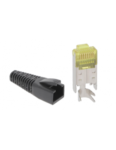 Plug RJ45 8P8CS FTP CAT6A Hirose Manchon - P45F6AHM - dfiplus