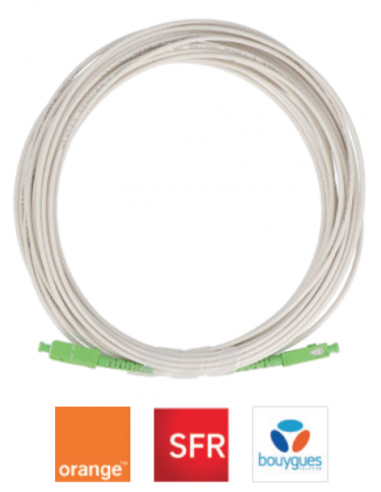 Jarretière Optique Simple FTTH - SC APC-SC APC - JSCASCAPC1 - dfiplus