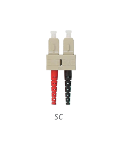 Jarretière OM4 SC-SC Duplex Multimode Rose 50cm - JD4SCSC50R - dfiplus