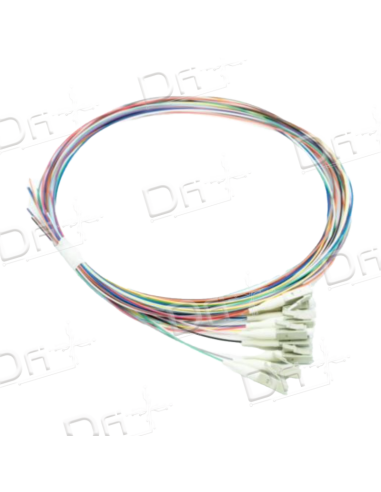 Pigtail Kit 12 OM3 Multimode LC 1m - PK12OM3LC1 - dfiplus