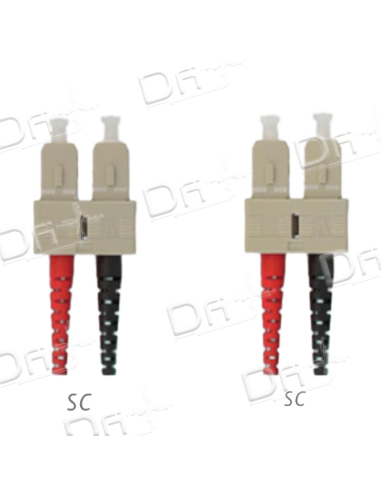 Jarretière OM1 SC-SC Duplex Multimode Orange 1m - JD1SCSC1 - dfiplus