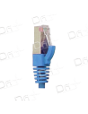 Cordon RJ45 LSZH CAT 6 250 Mhz F/UTP Bleu - C6FUTPB - dfiplus