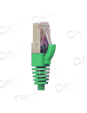 Cordon RJ45 LSZH CAT 6 250 Mhz F/UTP Vert - C6FUTPV - dfiplus