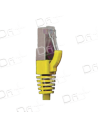 Cordon RJ45 LSZH CAT 6 250 Mhz S/FTP Jaune - C6SFTPJ - dfiplus