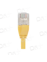 Cordon RJ45 SLIM LSZH CAT 6A 500 Mhz S/FTP Jaune - CS6ASFTPJ - dfiplus