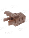 Manchon RJ45 Type Verrouillage Snagless Marron - MVRJ45M - dfiplus