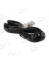 Cordon de ligne RJ11 - RJ45 50Cm Noir - CL1145N05 - dfiplus