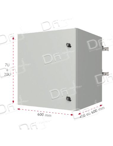 Coffret IP65 19" 20U 600x600 - C19652066 - dfiplus