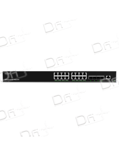 Grandstream Enterprise Layer 3 Switch 16 Ports GE - 4 x SFP+ - 16 Ports PoE