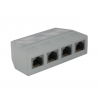 Quadrupleur RJ45 UTP P – P 1F-2F Monobloc - QHU5FP - dfiplus