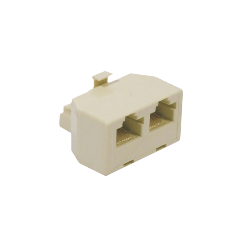 Doubleur en T RJ45 UTP 1M-2F Monobloc - CURJ452F1M - dfiplus