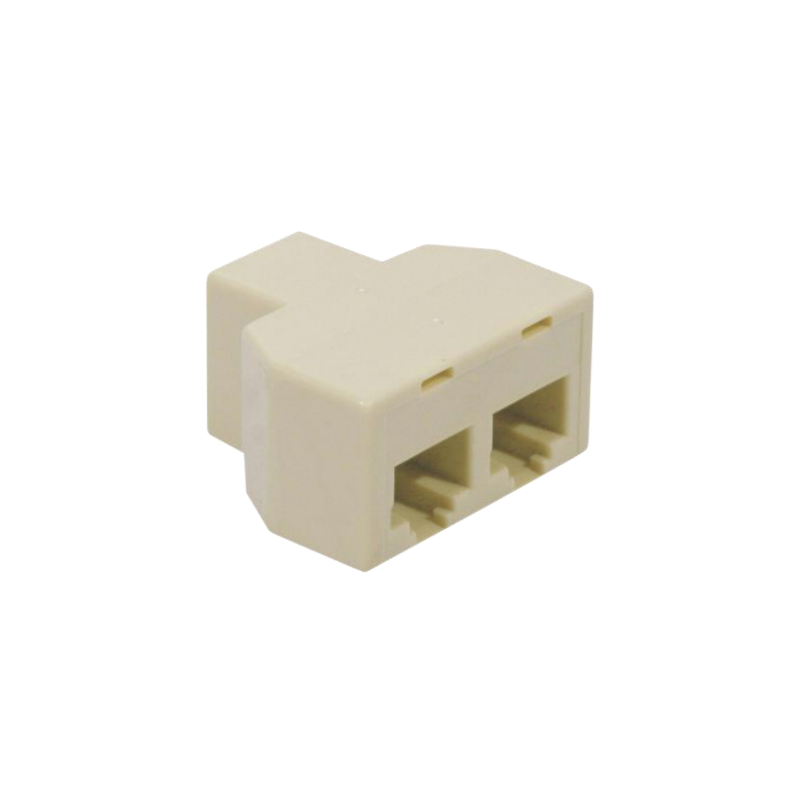 Doubleur en T RJ45 UTP 1F-2F Monobloc - CURJ45F - dfiplus