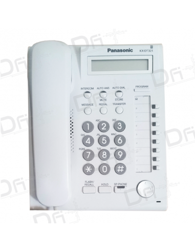 Panasonic KX-DT321 Digital Phone White - dfiplus