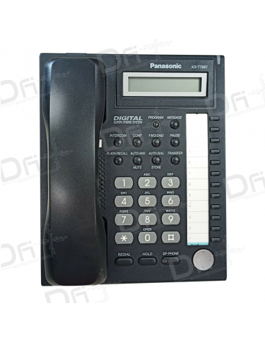 Panasonic KX-T7667 Digital Phone Black - dfiplus