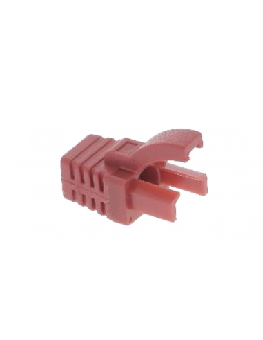 Manchon RJ45 Type Verrouillage Snagless Rouge - MVRJ45R - dfiplus