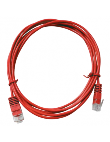 Cordon Patch Téléphonique 1 Paire UTP Rouge 0,5m - C45UR05 - dfiplus