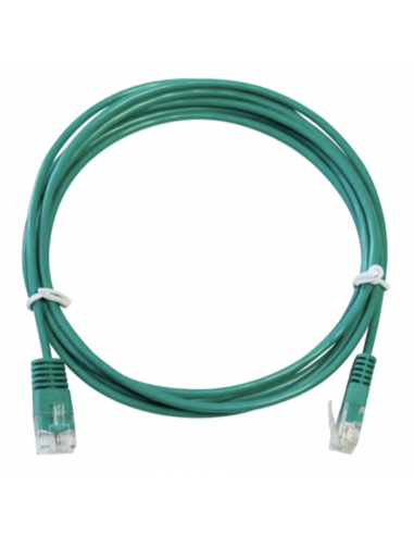 Cordon Patch Téléphonique 1 Paire UTP Vert 0,5m - C45UV05 - dfiplus